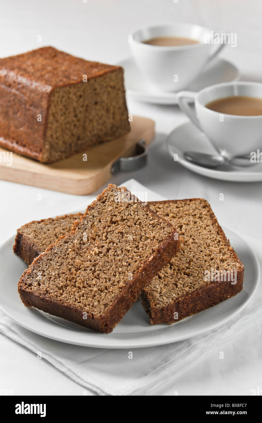 Parkin cake gingembre cuisine traditionnelle UK Banque D'Images