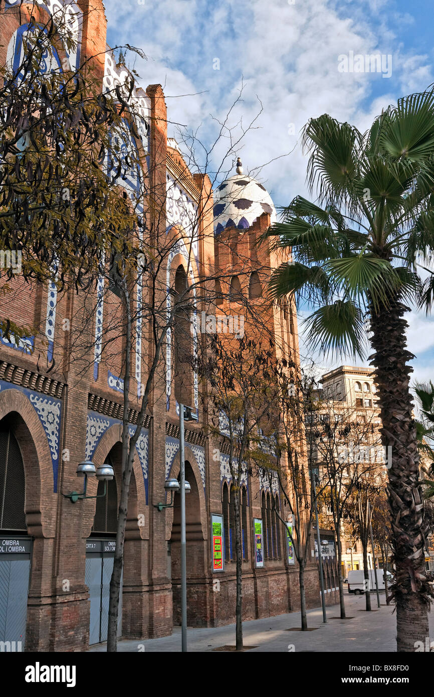 Plaza de Toros Monumental, de l'Eixample, Barcelone, Catalogne, Espagne Banque D'Images