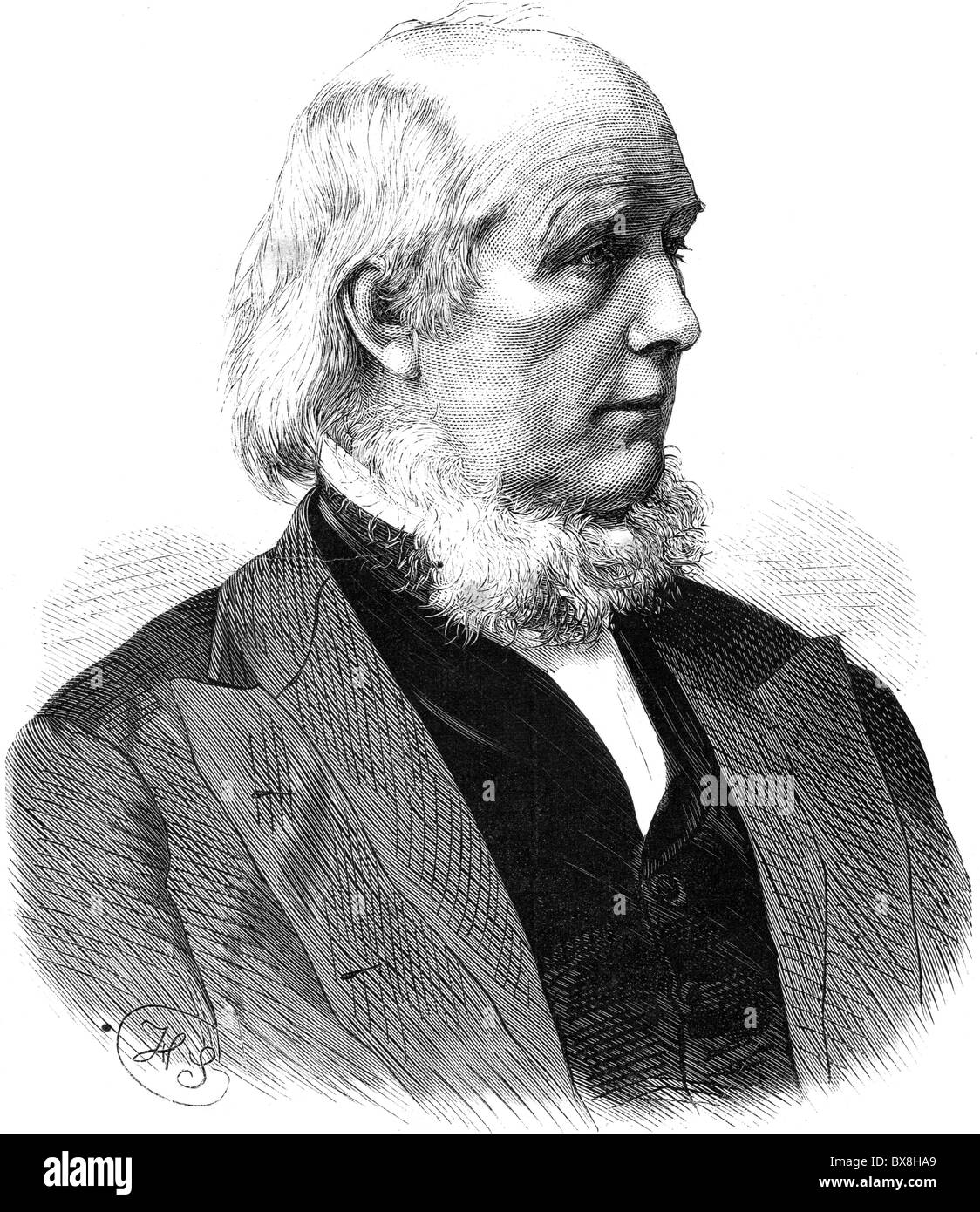 Greeley, Horace, 3.2.1811 - 29.11.1872, journaliste américain, fondateur de la "Tribune de New York" (1841), portrait, publié en 1872, Banque D'Images