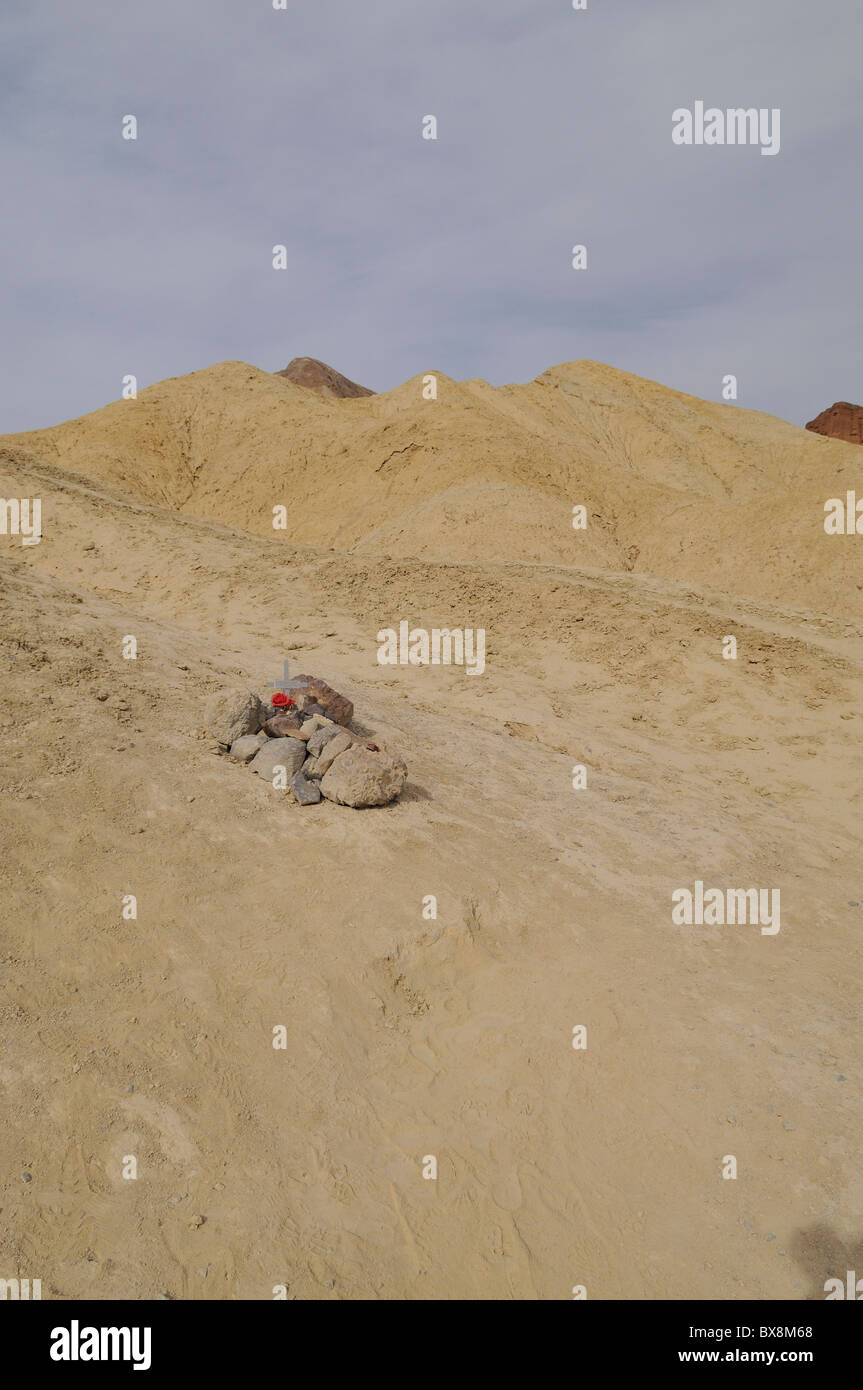 Golden Canyon Trail menant à Zabriskie Point via Gower Gulch. Death Valley National Park Banque D'Images