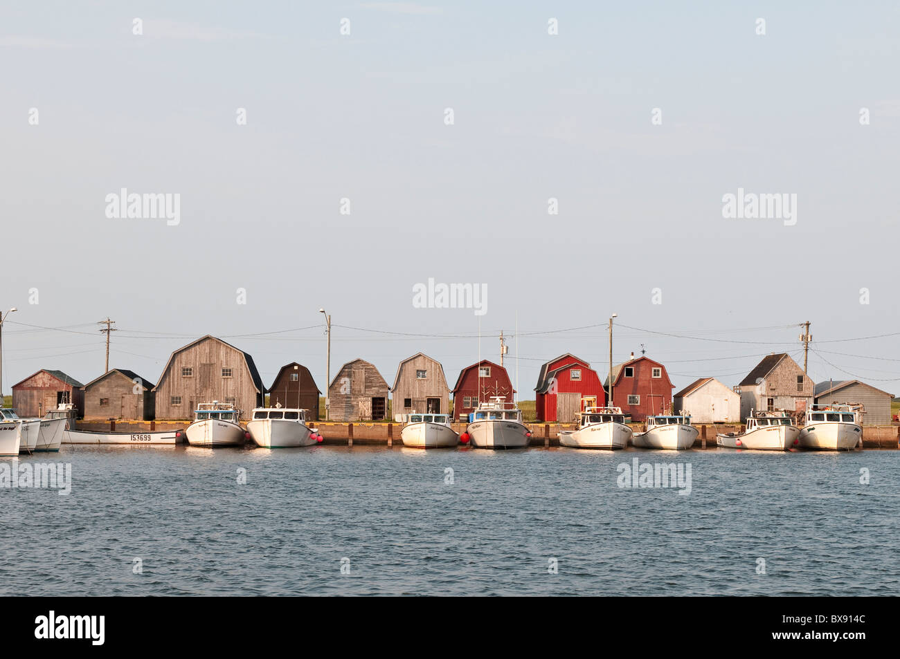 Bateaux de pêche, port de Malpeque, Île-du-Prince-Édouard, Maritimes, canada. Banque D'Images