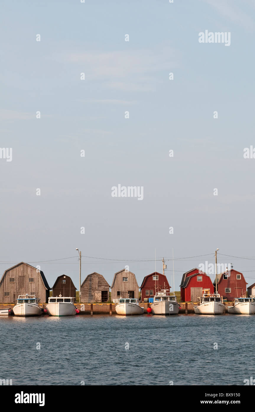 Bateaux de pêche, port de Malpeque, Île-du-Prince-Édouard, Maritimes, canada. Banque D'Images