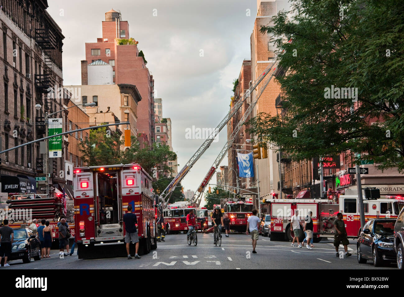 Pompiers pompier NYFD NYC Banque D'Images