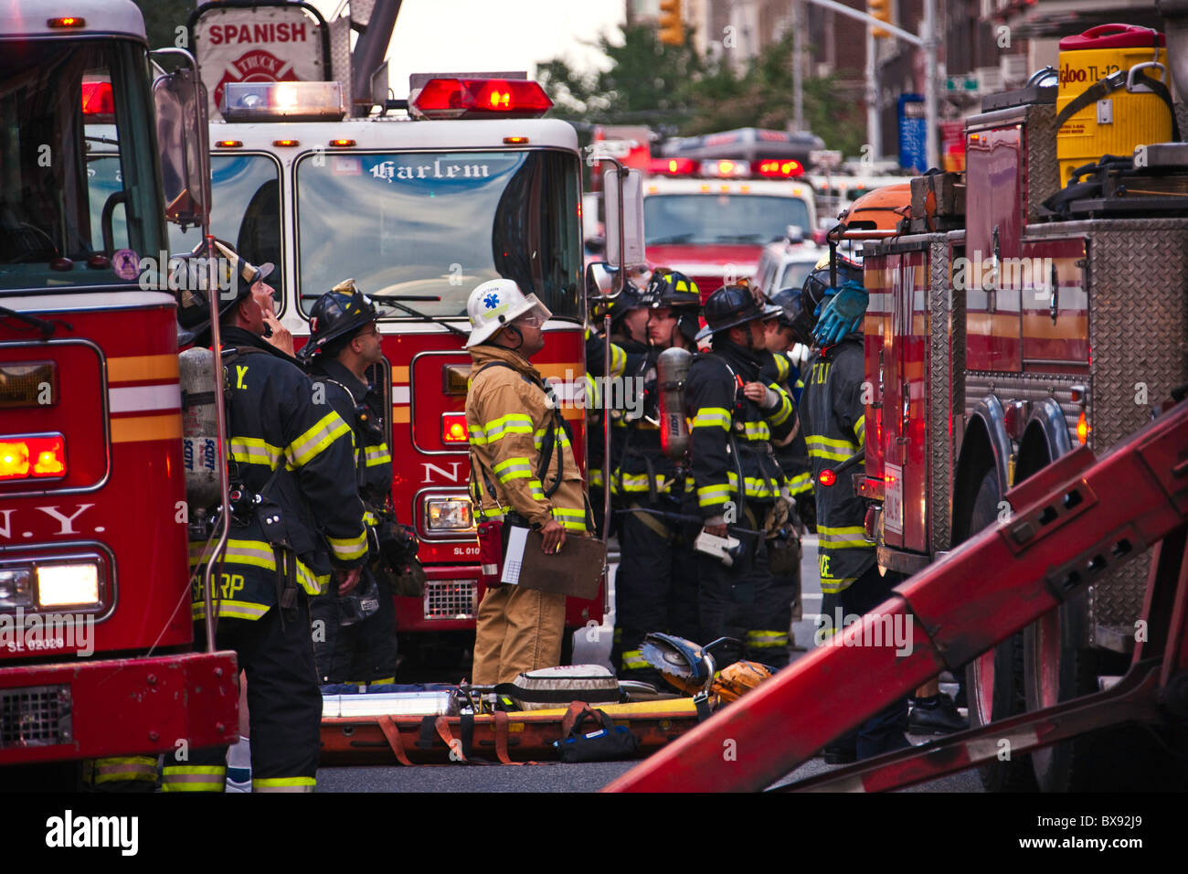 Pompiers pompier NYFD NYC Banque D'Images