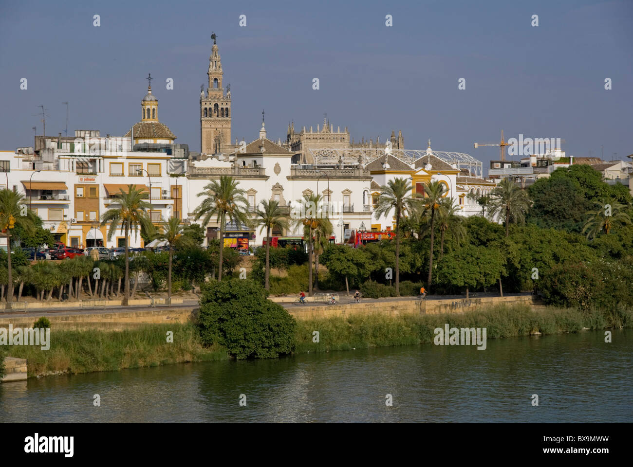 L'Andalousie, Séville Rio Guadalquivir Banque D'Images