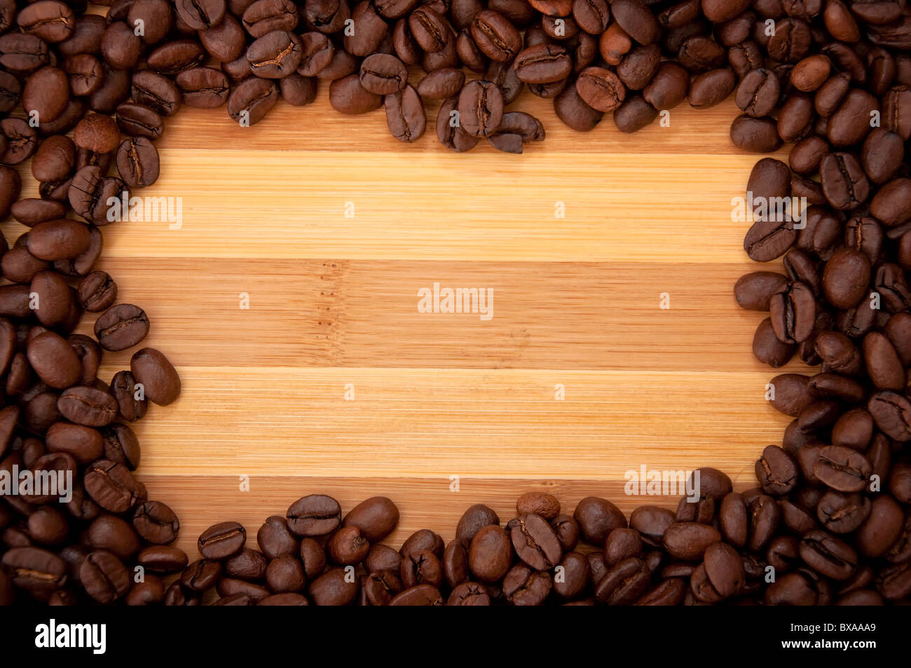 Beau brun, les grains de café, près de l'image Banque D'Images