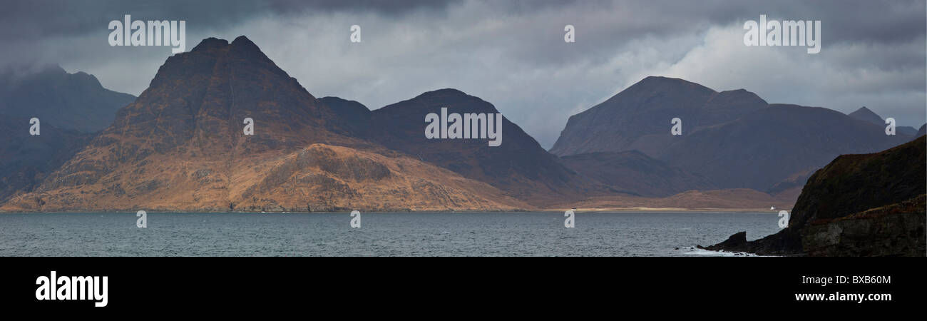 Le Sud de l'Arc de la montagnes Cuillin de Elgol, île de Skye, Écosse Banque D'Images