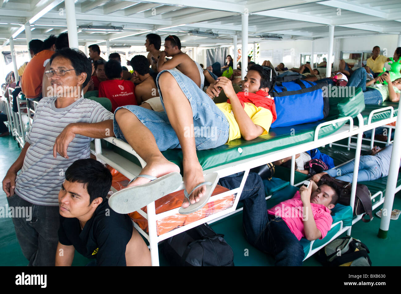 Ferry pour san carlos de Cebu, Philippines Banque D'Images