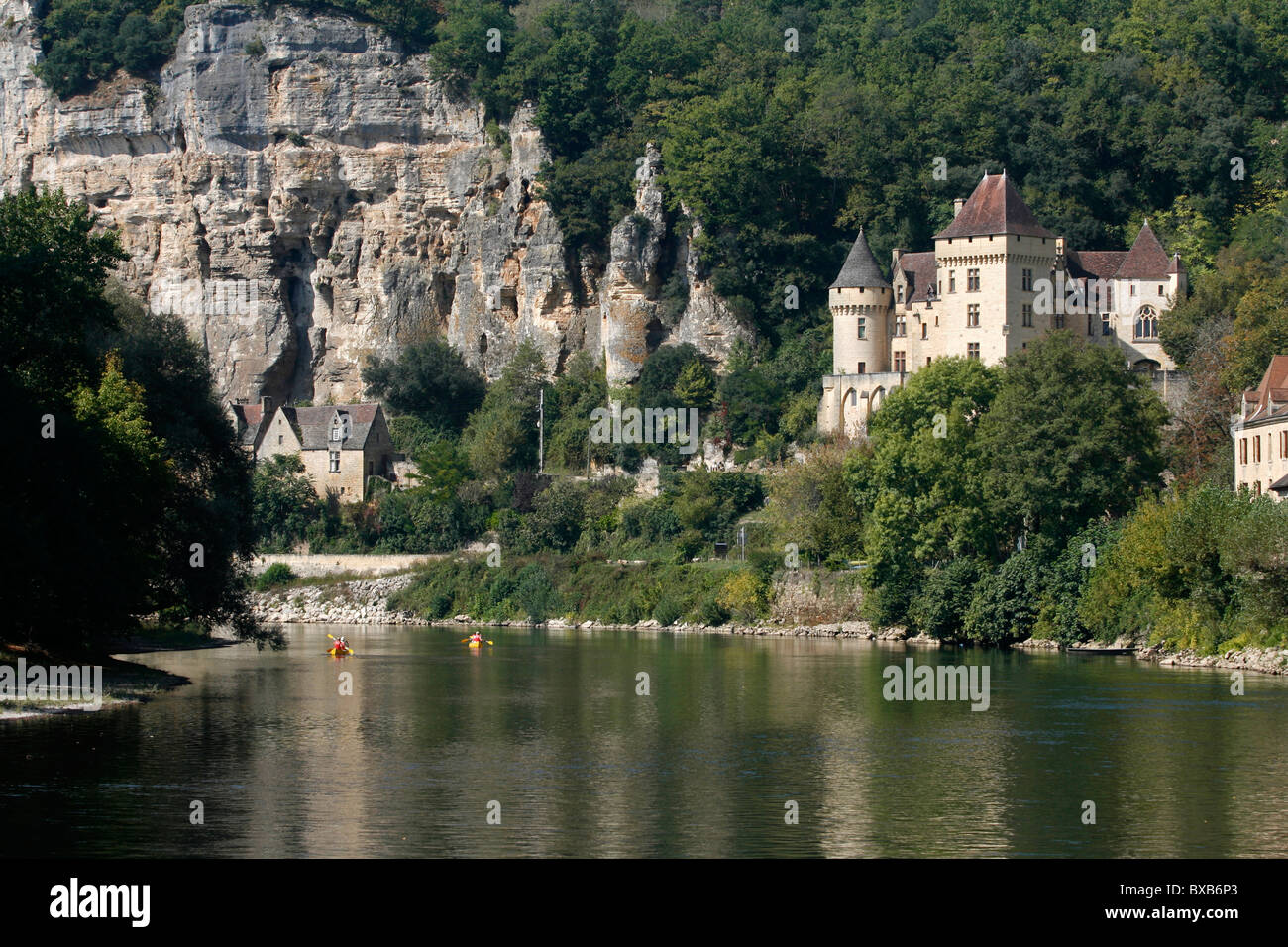 La Roque-Gageac, Dordogne, Aquitaine, France, Europe Banque D'Images