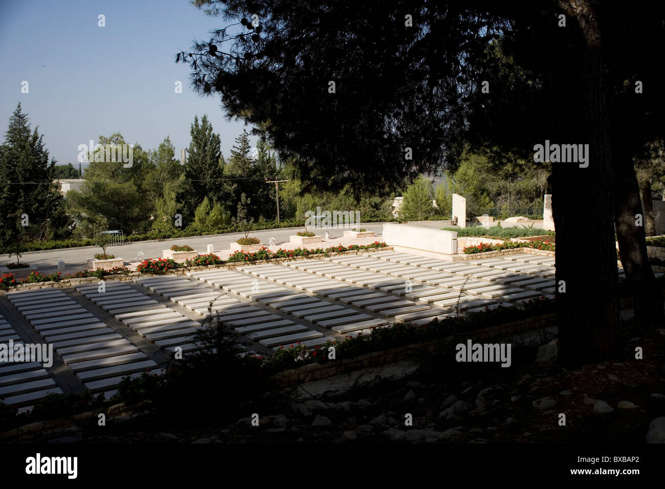 Le Mont Herzl à Jérusalem Memorial Park Banque D'Images