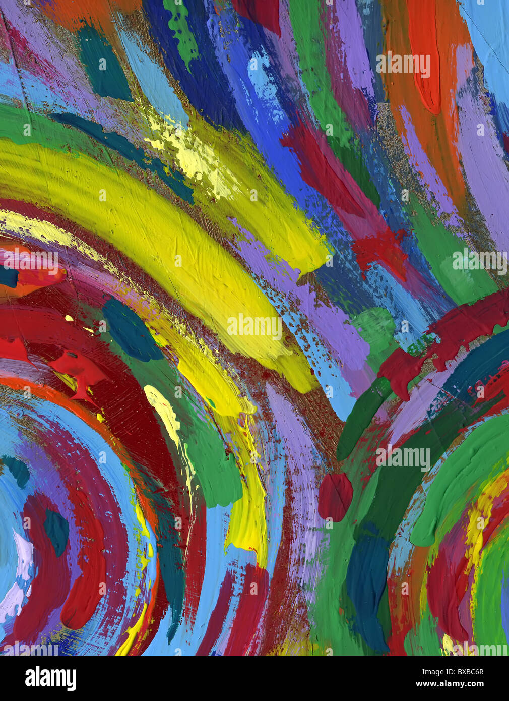 Peinture acrylique abstract texture background Banque D'Images