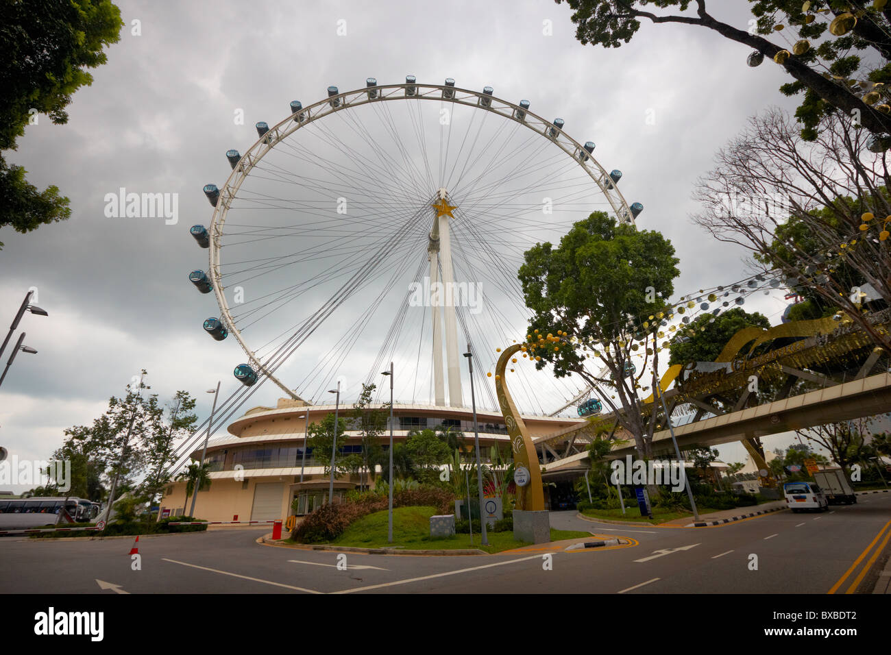 Singapore Flyer, à Singapour, en Asie Banque D'Images