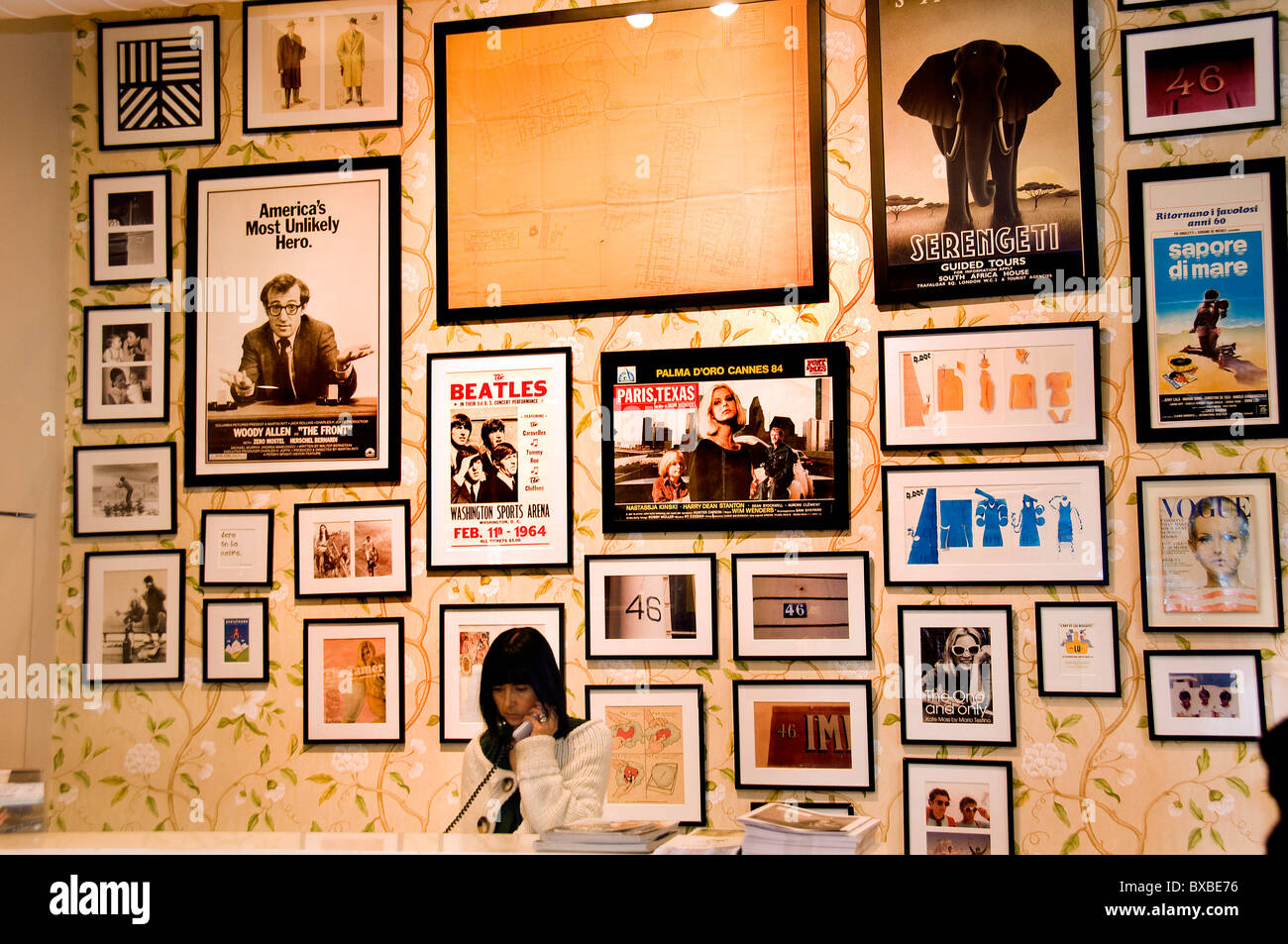 Bilbao Espagne Espagnol Woody Allen agissant drame comédie musique Beatles Banque D'Images