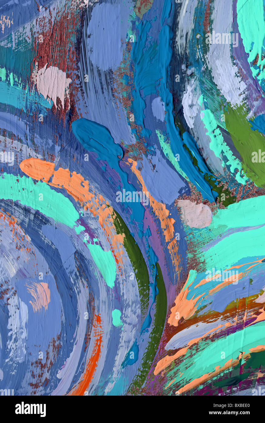 Peinture acrylique abstract texture background Banque D'Images