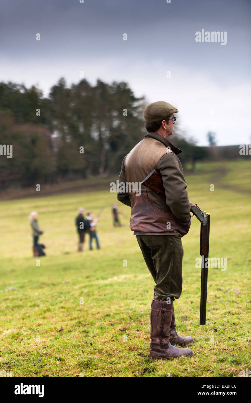 Le Pheasant Shoot Banque D'Images