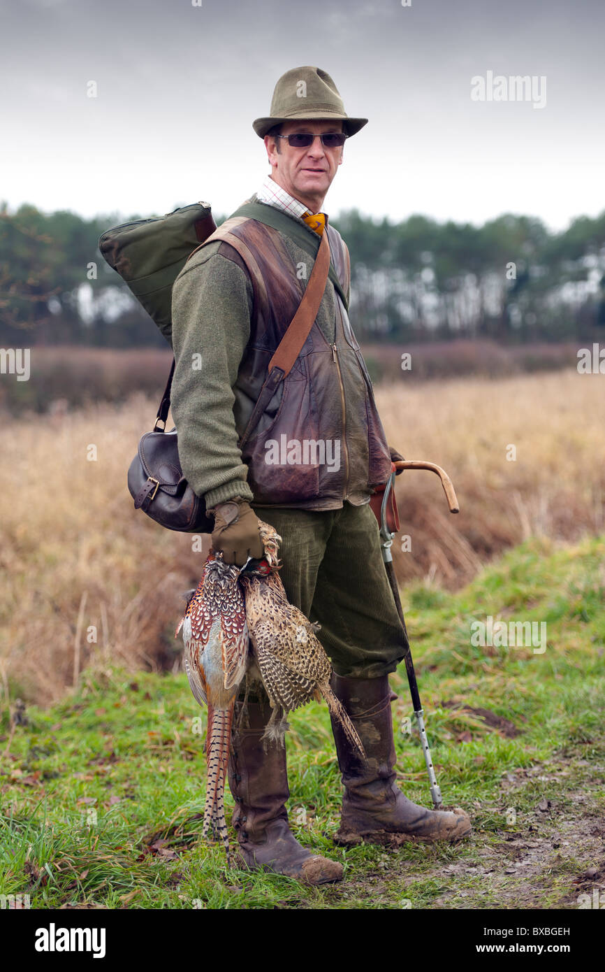 Le Pheasant Shoot Banque D'Images