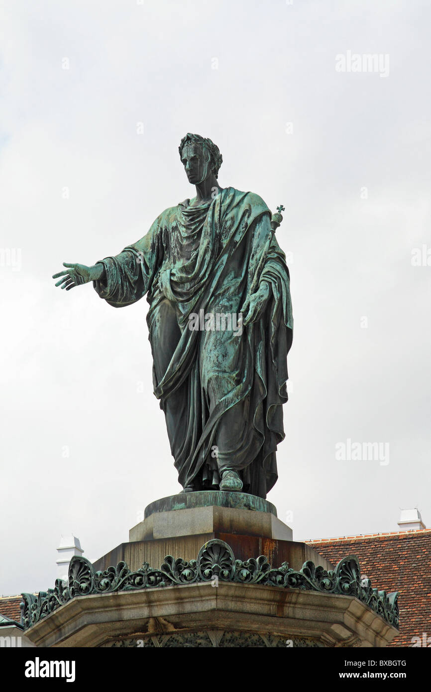 Statue de l'Empereur Franz. La Hofburg, Vienne, Autriche Banque D'Images