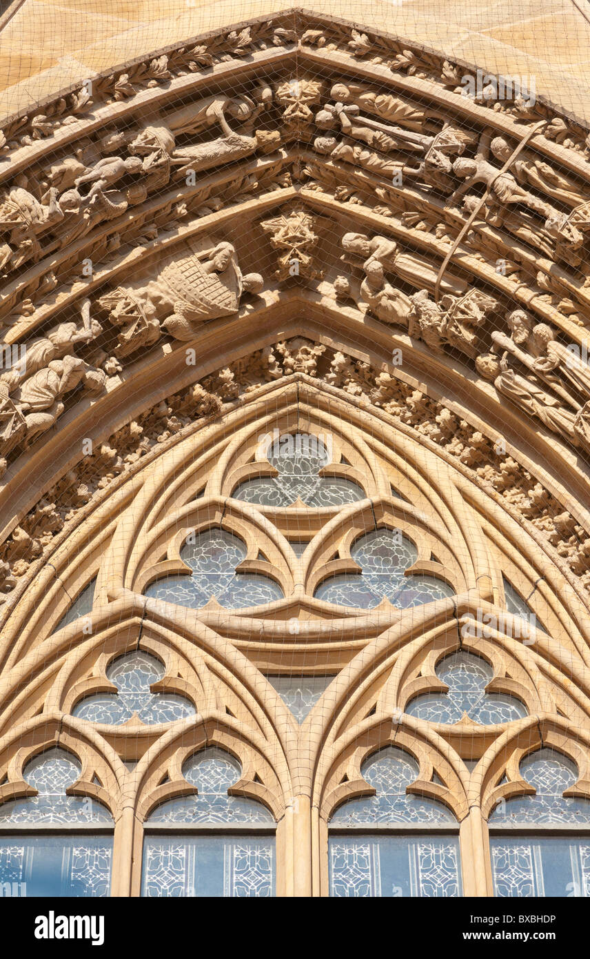 Portail sud, CATHÉDRALE ST. PETER, KAISERDOM, DOM, vers, Rhénanie-Palatinat, Allemagne Banque D'Images