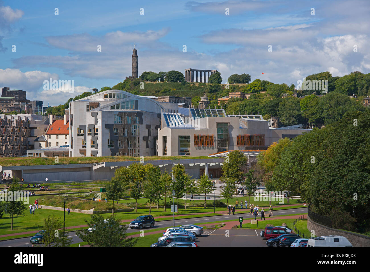 Le Parlement écossais, Edimbourg, Ecosse, Lothians, Août 2010 Banque D'Images