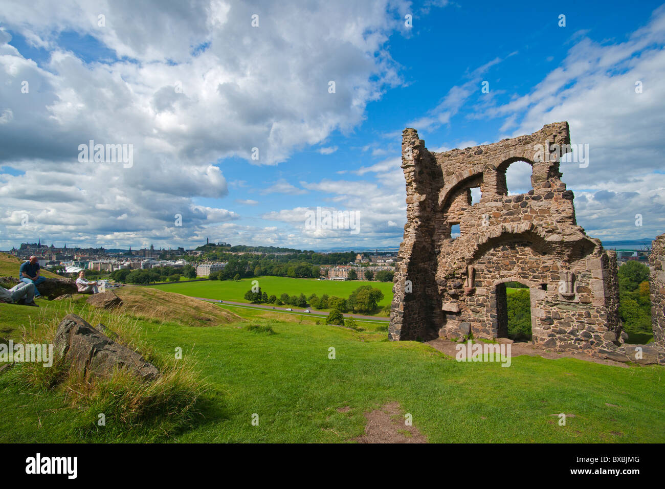 Chapelle St Anthony's, Arthur's Seat, Édimbourg, Écosse, Août 2010 Banque D'Images