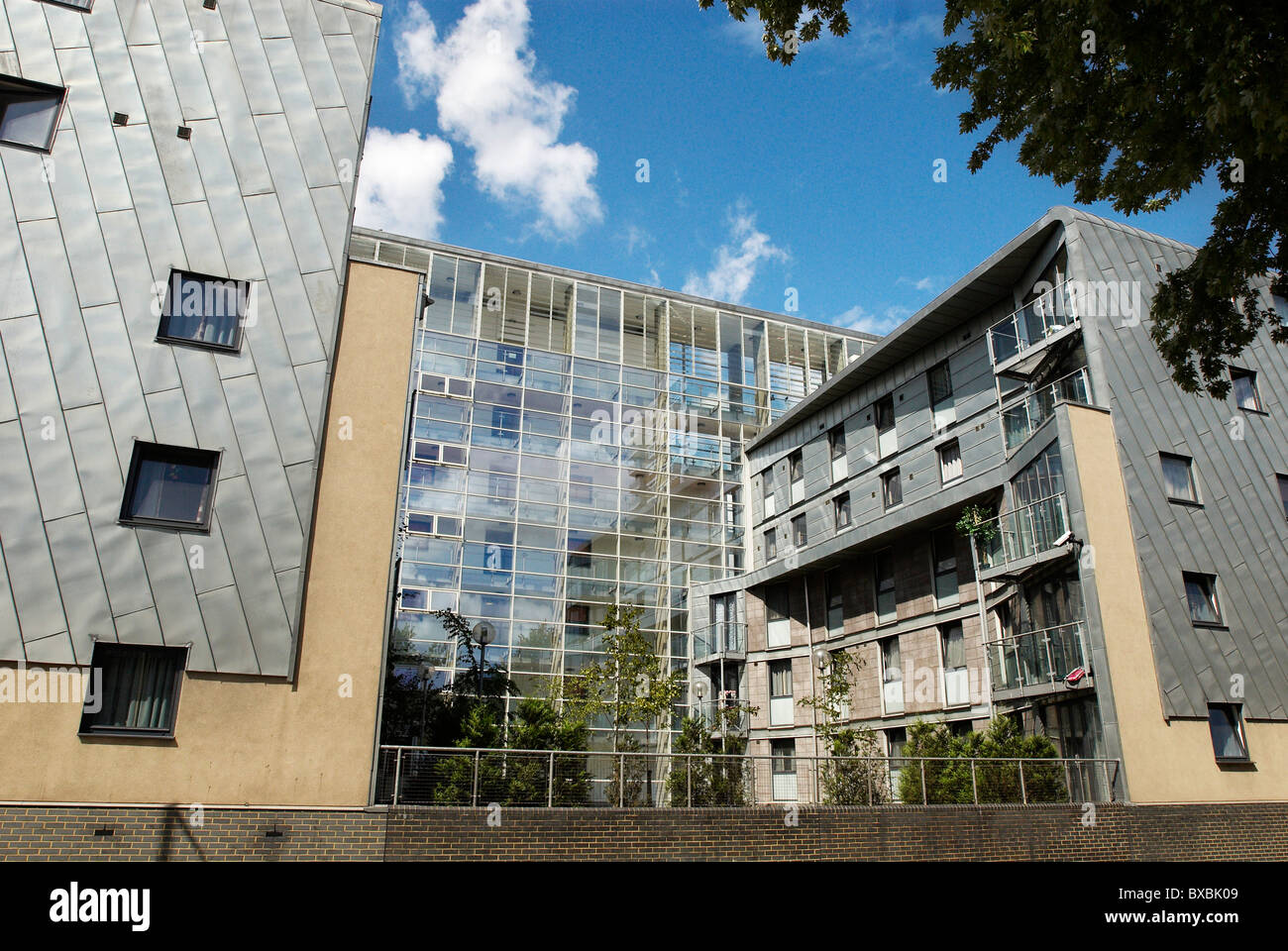 Hanover Park, un travailleur clé développement régime conçu par les architectes et Camp d'Alan comprend 154 appartements. Banque D'Images
