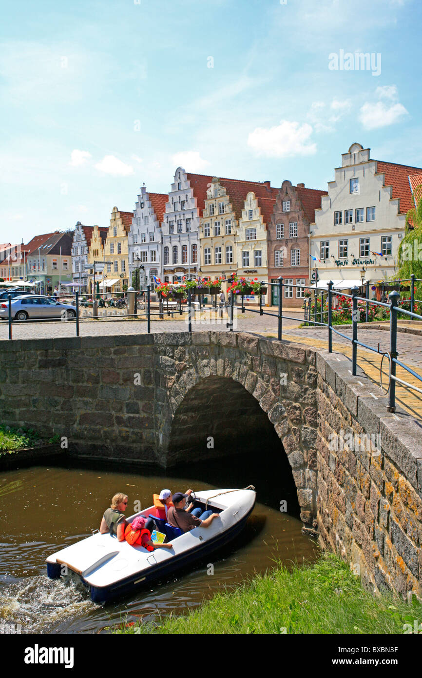 Friedrichstadt, côte de la mer du Nord, Schleswig-Holstein, Allemagne du Nord Banque D'Images