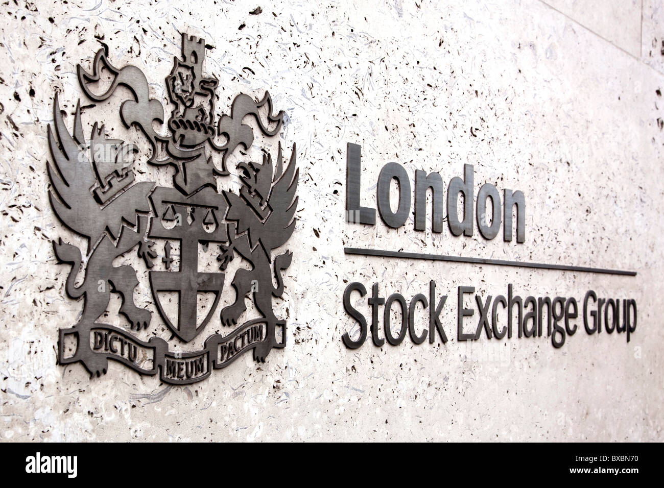 Logo de la London Stock Exchange Group, à Londres, Angleterre, Royaume-Uni, Europe Banque D'Images