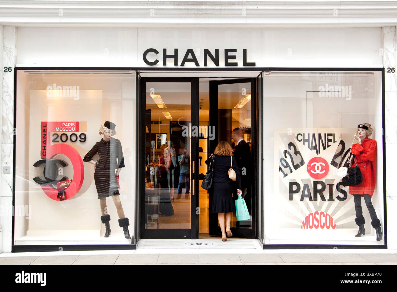 Boutique Chanel à Londres, Angleterre, Royaume-Uni, Europe Banque D'Images