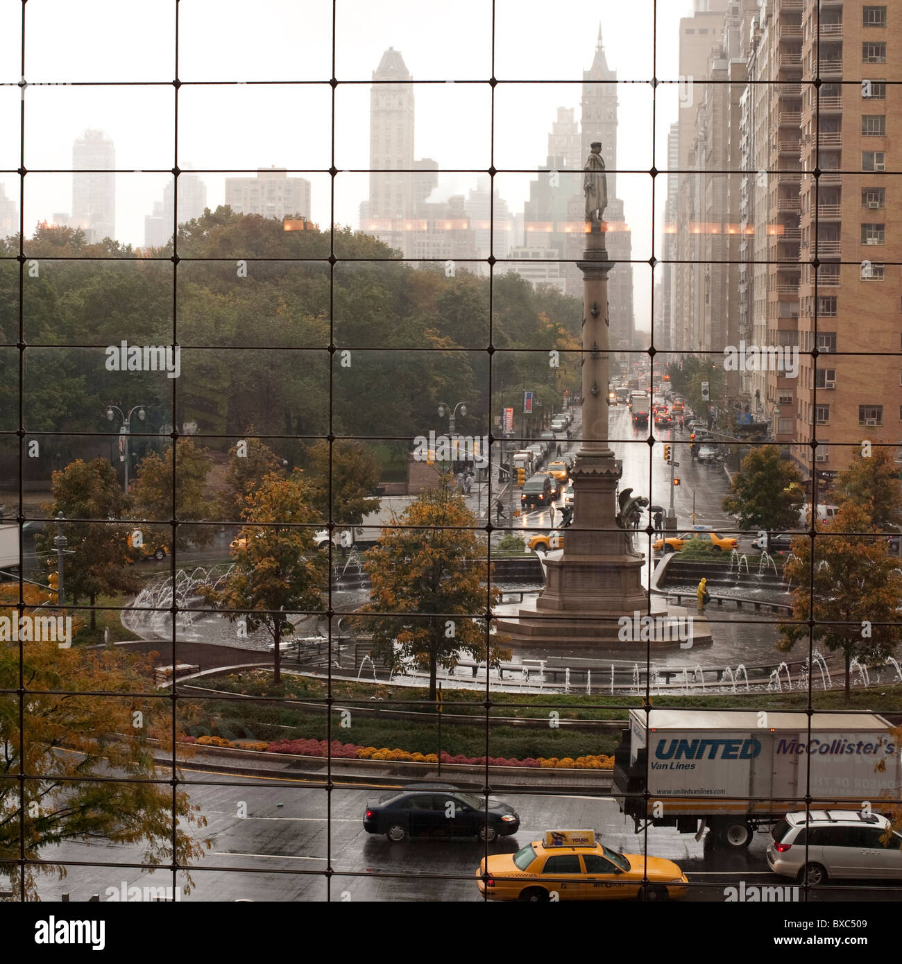 Columbus Circle, à Manhattan, New York City, États-Unis Banque D'Images