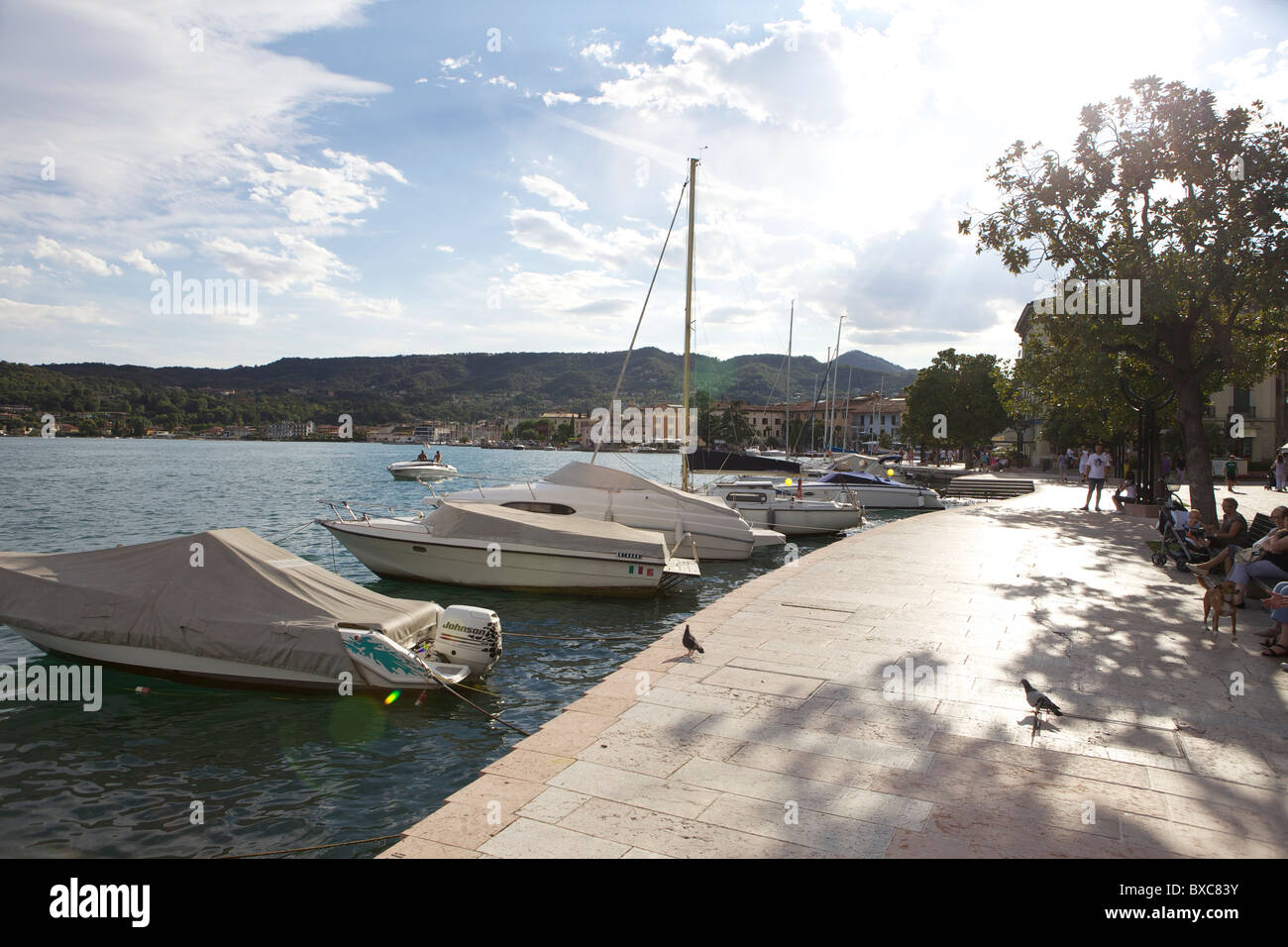 Salò, Lac de Garde, Italie Banque D'Images