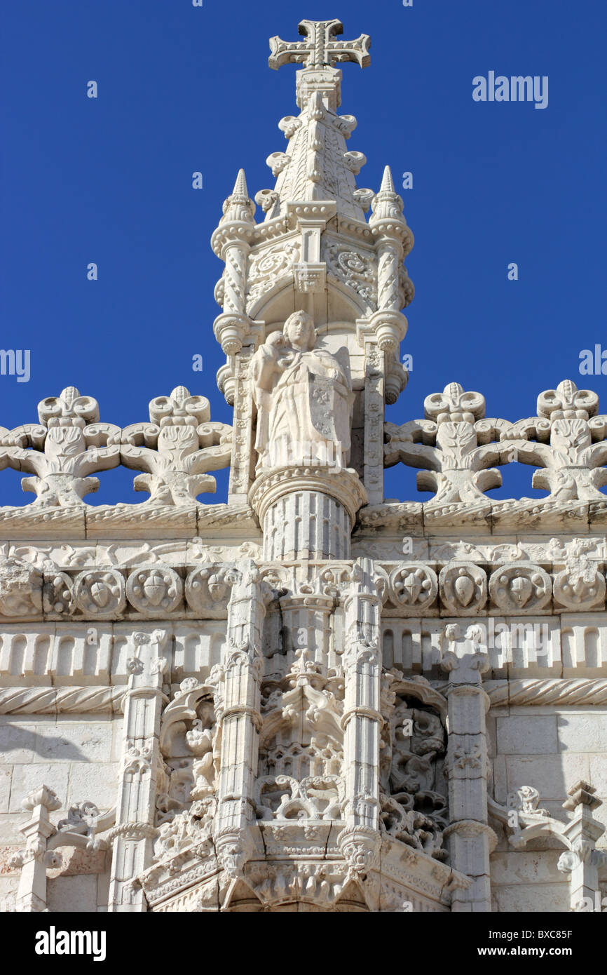 Portail sud, Mosteiro dos Jeronimos, Belém, Lisbonne, Portugal Banque D'Images