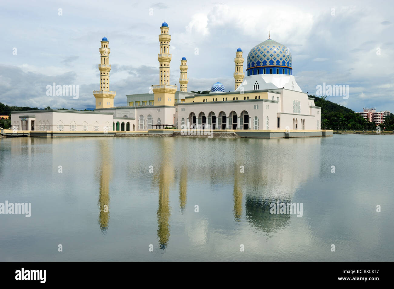 Mosquée de la ville, Likas Kota Kinabalu, Sabah Banque D'Images