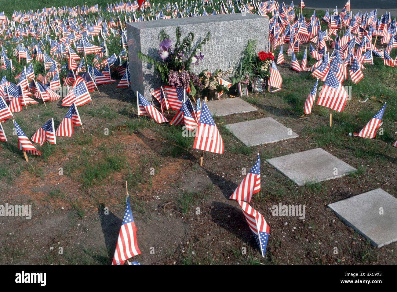 République tchèque.MÉMORIAL POUR LES SOLDATS AMÉRICAINS DE LA DEUXIÈME GUERRE MONDIALE À PLZEN Banque D'Images