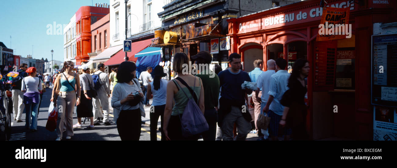 Angleterre Londres Portobello Market Bureau de change Banque D'Images