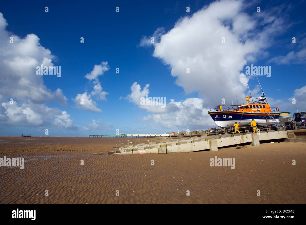 St Annes lifeboat été arrosé sur la promenade Banque D'Images