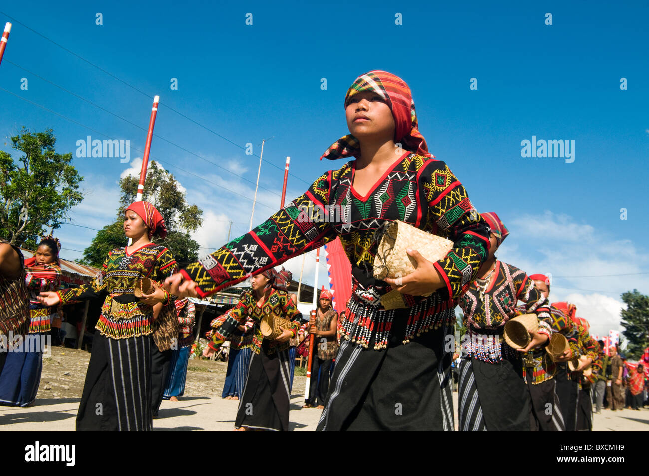 T'boli festival tribal, Le Lac Sebu, Cotabatu Sud, Mindanao, Philippines Banque D'Images