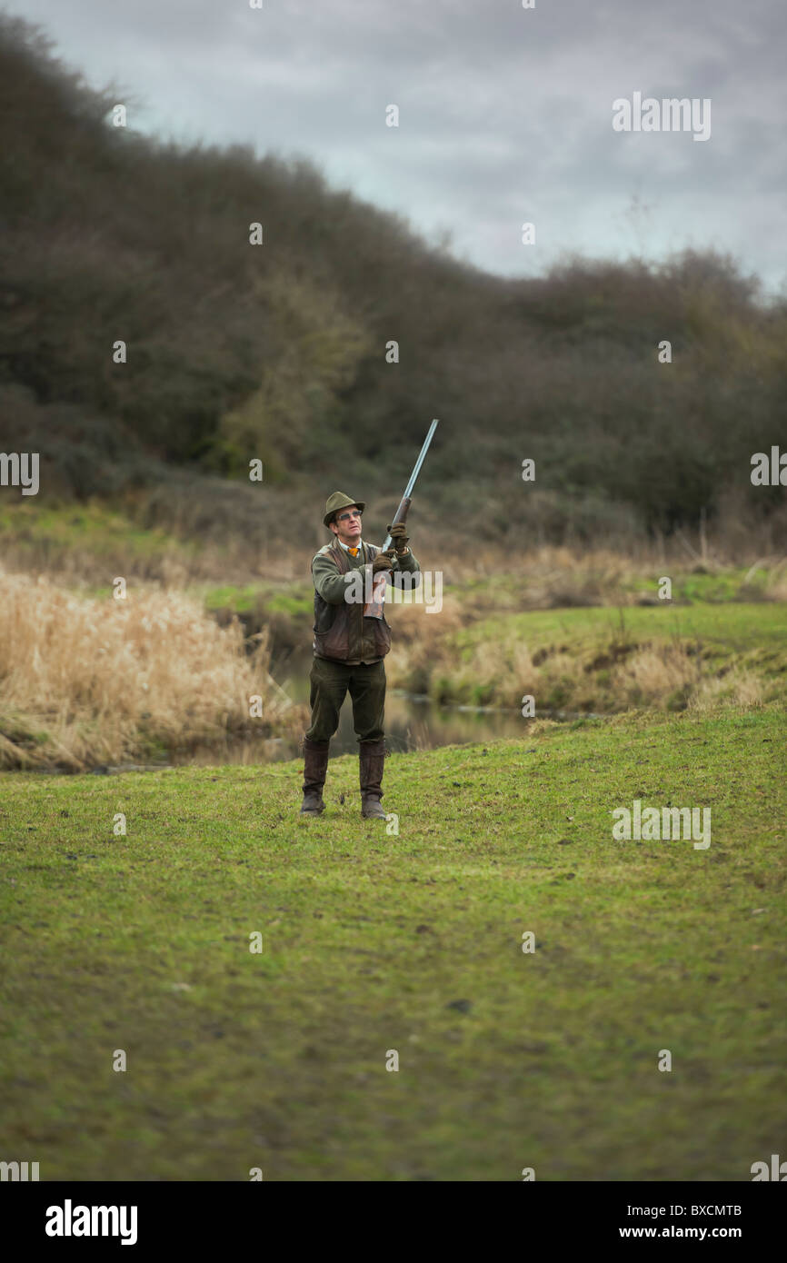 Le Pheasant Shoot Banque D'Images