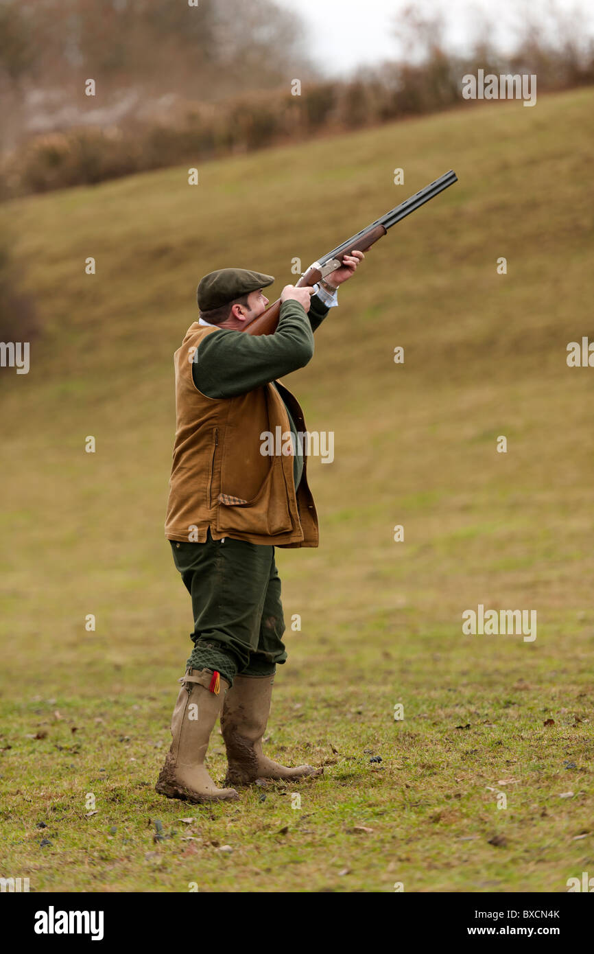 Le Pheasant Shoot Banque D'Images