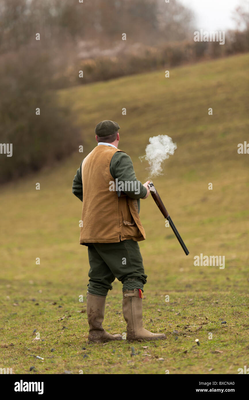 Le Pheasant Shoot Banque D'Images