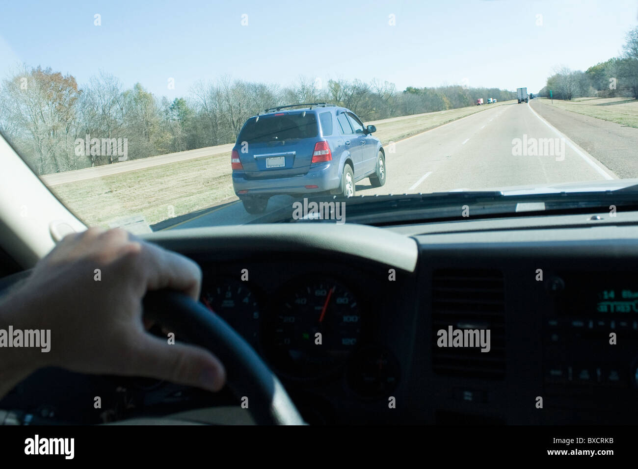 "Conduite sur route" Banque D'Images