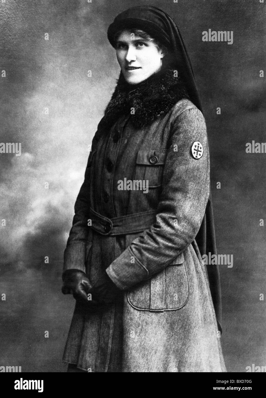 Brandstroem, Elsa, 26.3.1888 - 4.3.1948, infirmière suédoise, fondateur de la commission suédoise des prisonniers de guerre, demi-longueur, 1920, Banque D'Images