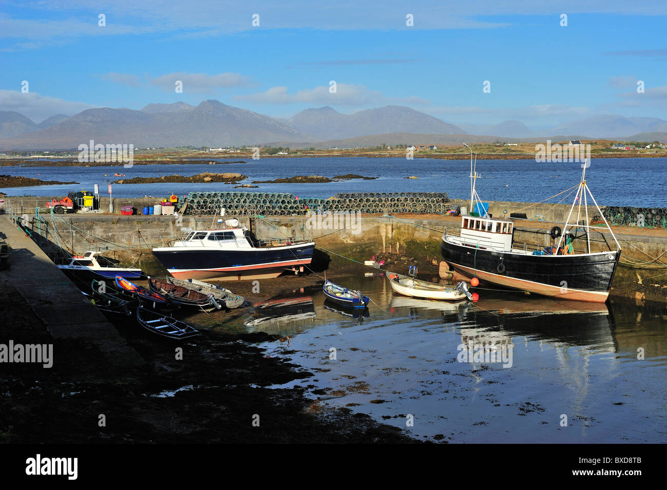 Roundstone, comté de Galway, Connacht, République d'Irlande Banque D'Images