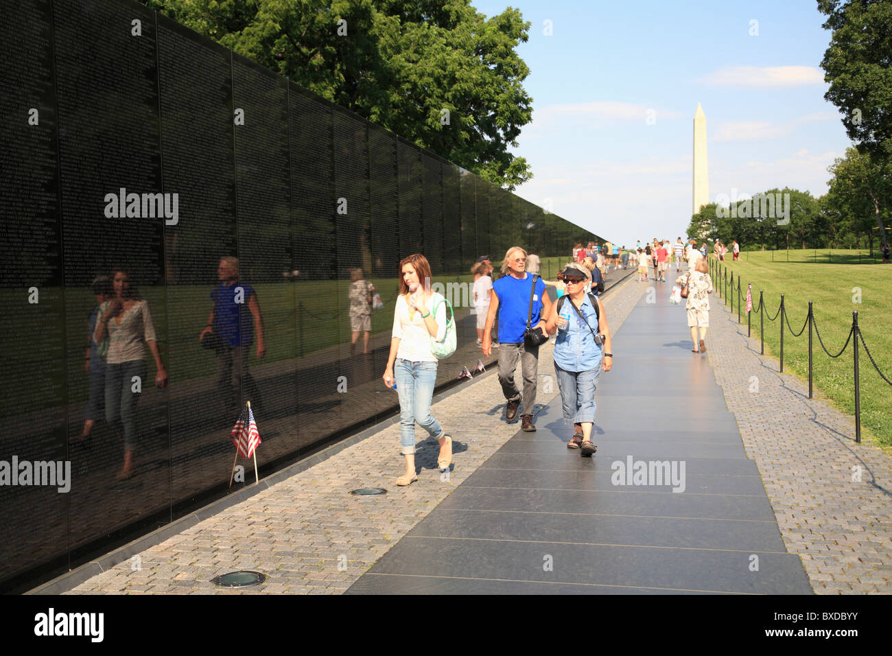 Vietnam Veterans Memorial, Washington DC, District of Columbia, USA, Amérique du Nord Banque D'Images