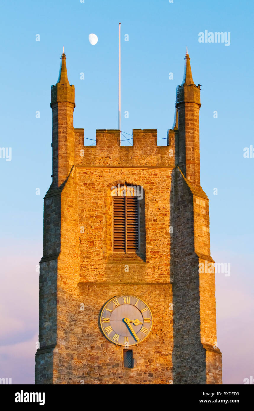 Le clocher de Saint Edmunds, dans le village de Sedgefield, County Durham, Angleterre Banque D'Images