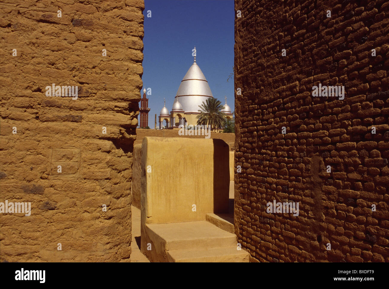 Le mausolée qui contient la tombe de Soudanais freedom fighter Al-Mahdi dans la ville d'Omdurman. Banque D'Images