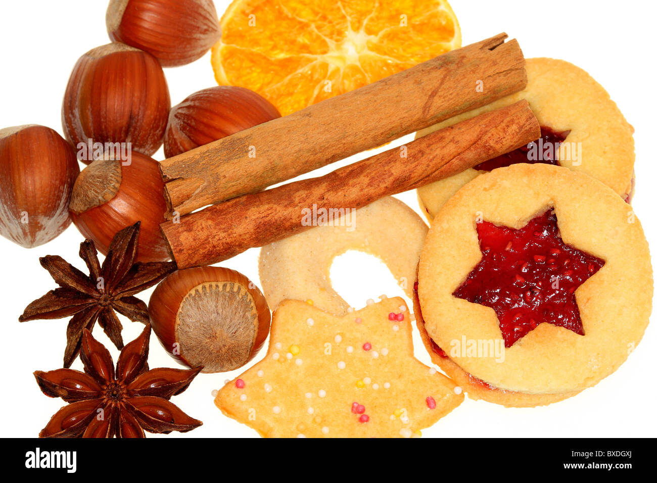 Biscuits de Noël Banque D'Images