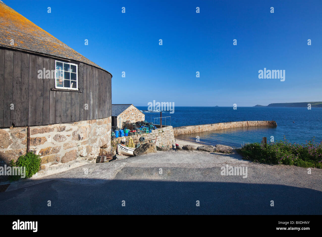 La maison ronde gallery, Sennen Cove, Sennen, West Cornwall, England UK Banque D'Images