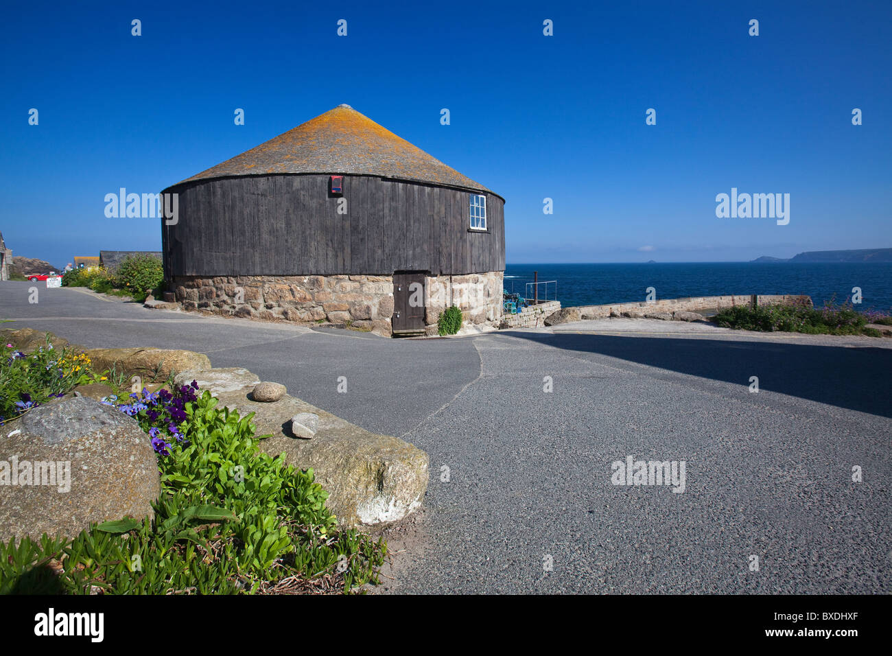 La maison ronde gallery, Sennen Cove, Sennen, West Cornwall, England UK Banque D'Images