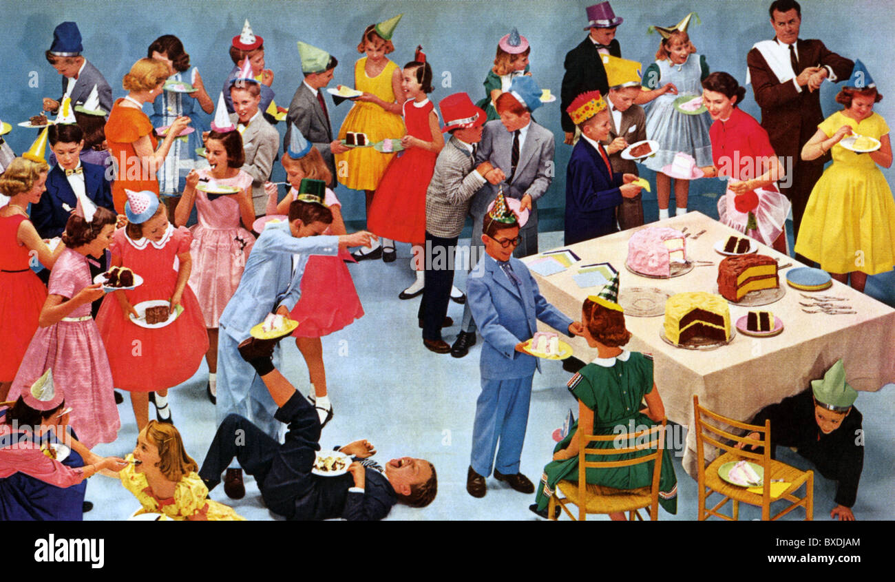 1950 US FÊTE POUR LES ENFANTS Banque D'Images