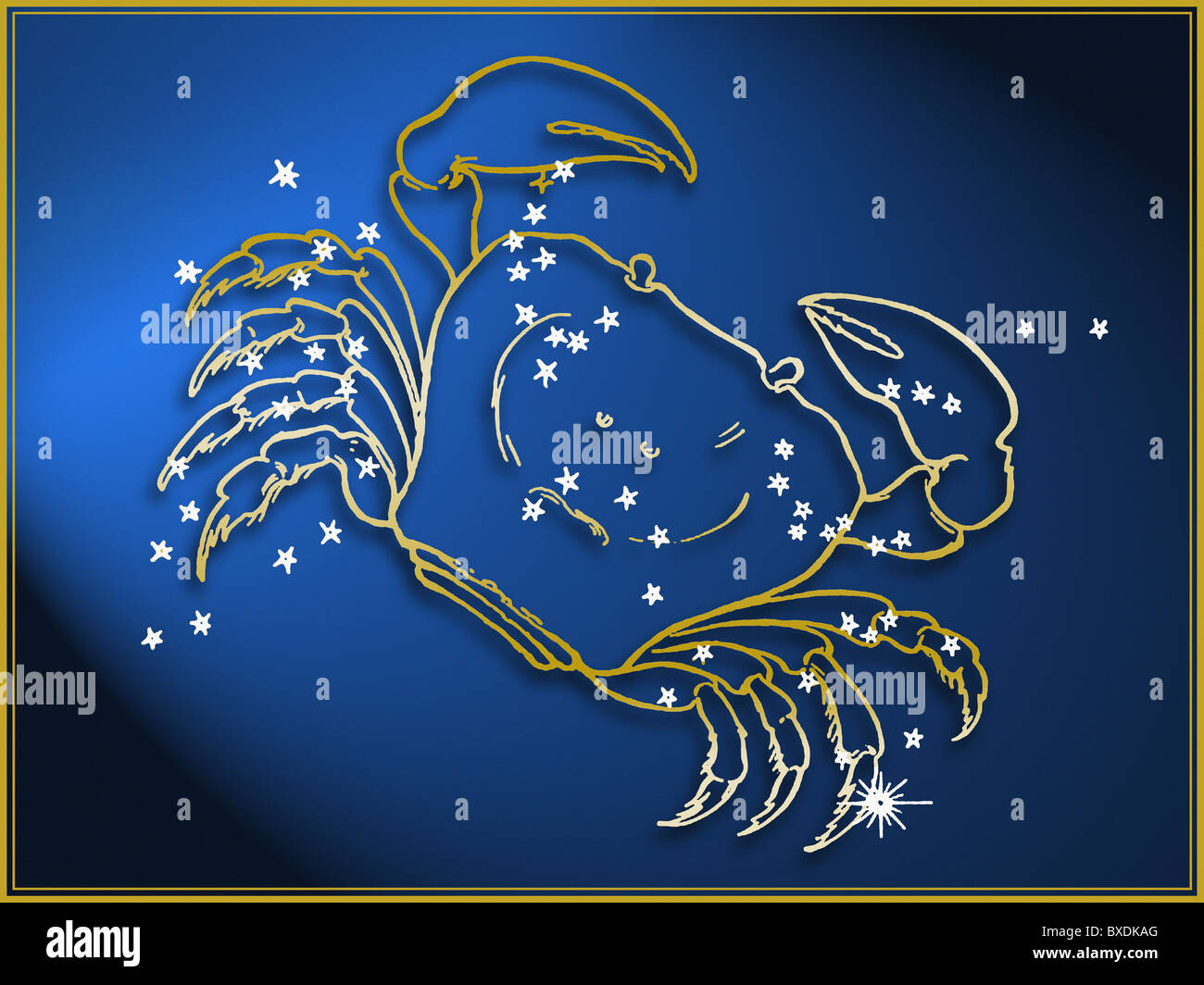 Signe astrologique Cancer Banque D'Images